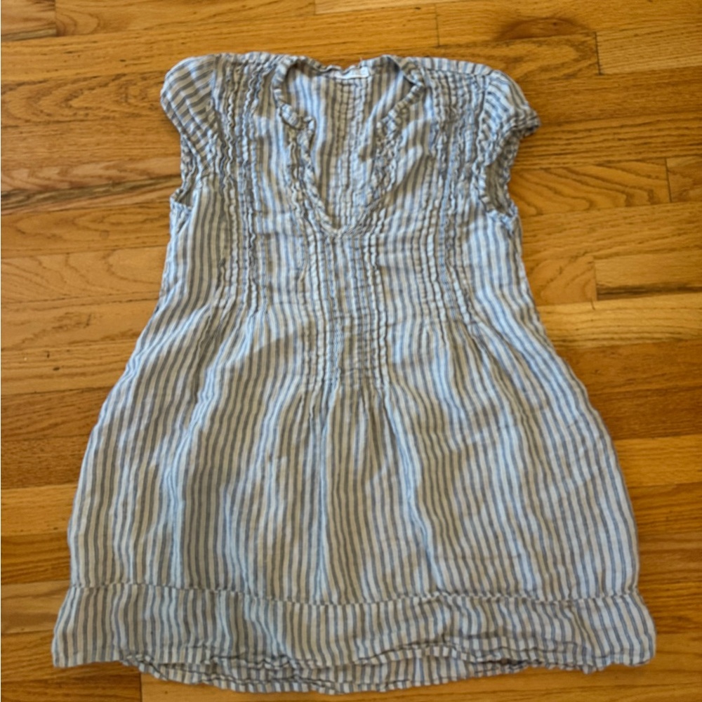 Free People x CP Shades Blue and Cream Striped Top